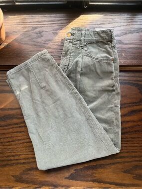 Pilcro Corduroy Pants in Light Olive - Classic Fit